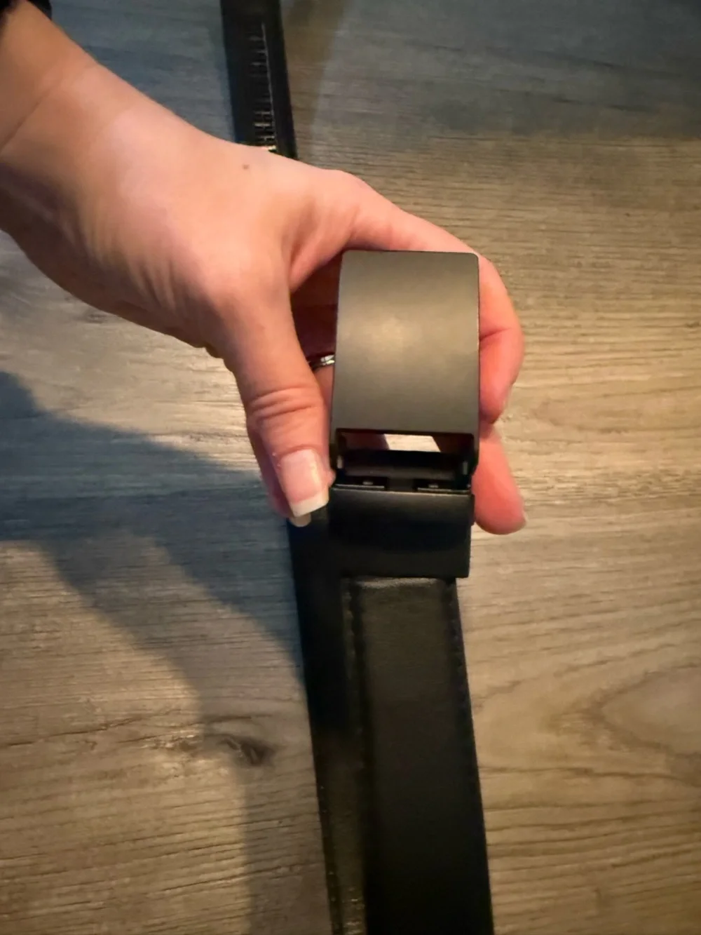 Classic Black Leather Belt
